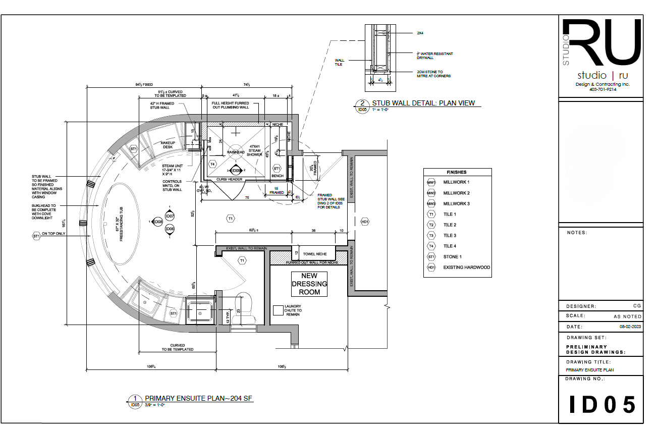 2026-09-11 20_55_36-Pages from Aug 2-Yedlin House-Final.pdf - Adobe Acrobat (64-bit) Mood board for a contemporary ensuite bathroom design, featuring natural and elegant elements, serene color tones, and various bathroom fixtures and layouts.